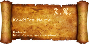Kovács Maura névjegykártya